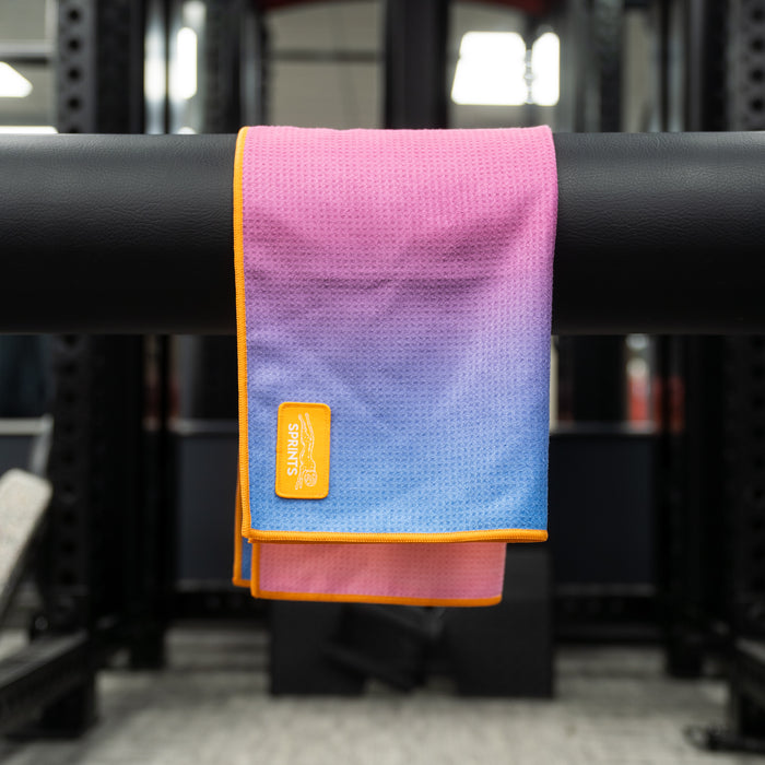 Close-up of the Golden Glow Mini Towel