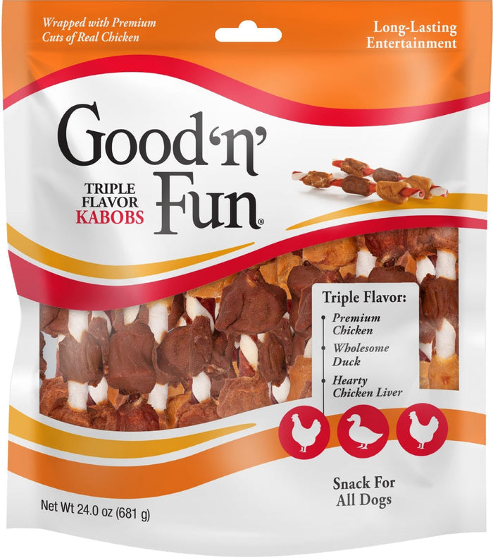 GOODnFUN  TRIPLE FLAVOR KABOBS 24OZ