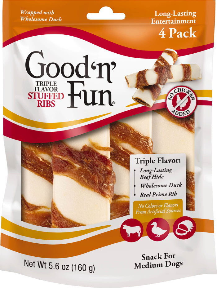 GOODnFUN  TRIPLE FLAVOR STUFFED RIBS 4CT