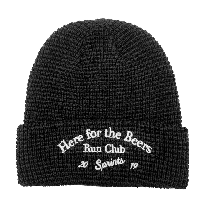 Here for the Beers Run Club Winter Hat - front view