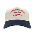 I'm Nicer After I Run Club VP Hat, front view