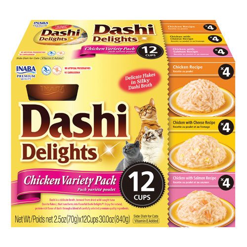 Inaba Dashi Delights Chicken Variety Pack Cat Treat