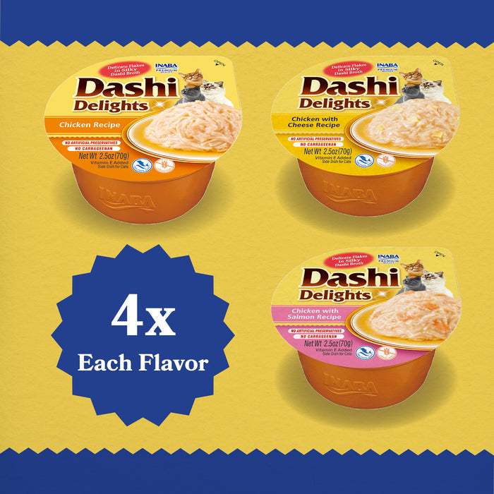 Inaba Dashi Delights Chicken Variety Pack Cat Treat