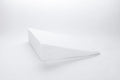 The Individual Wedge Pillow Sold Separately, made of extra firm foam in white, is shown on a plain white background with its sloped side facing the viewer.