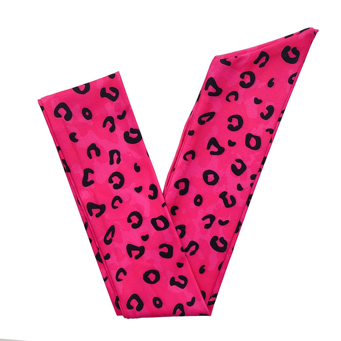 Jag Camo Fuchsia Headband, folded flat