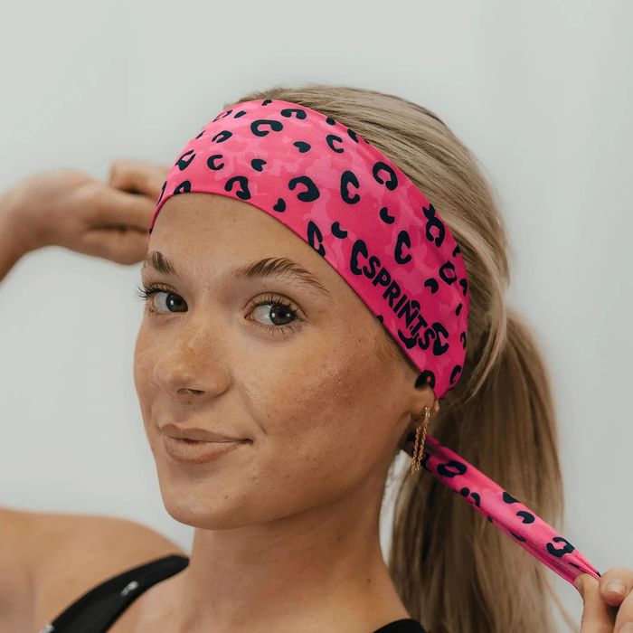 Jag Camo Fuchsia Headband - front view