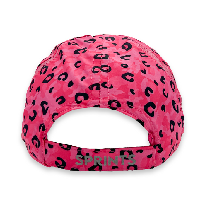 Close-up of the Jag Camo Fuchsia Lil OG Hat (kids)