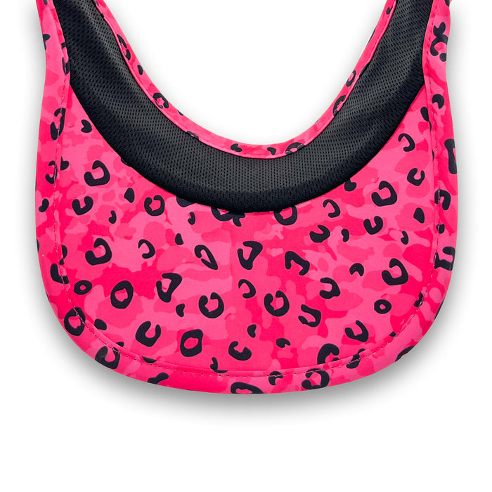 Underside of the Jag Camo Fuchsia visor