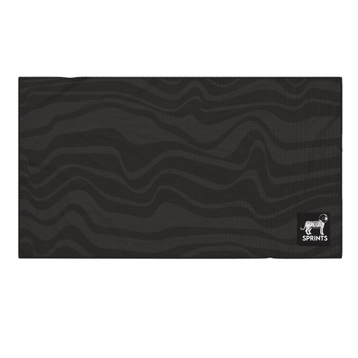 Jet Stream Mini Towel, black