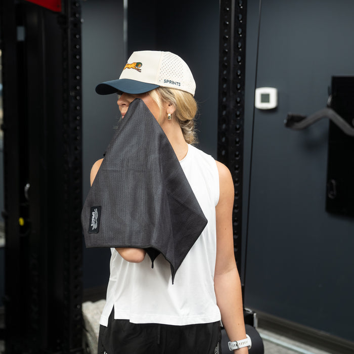 Person using the Jet Stream Mini Towel