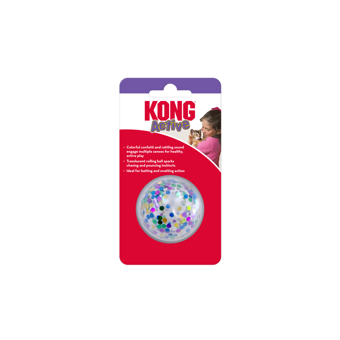 KONG Active Confetti Ball Cat Toy