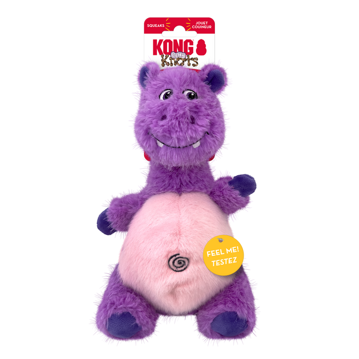 KONG Knots Belly Hippo Dog Toy