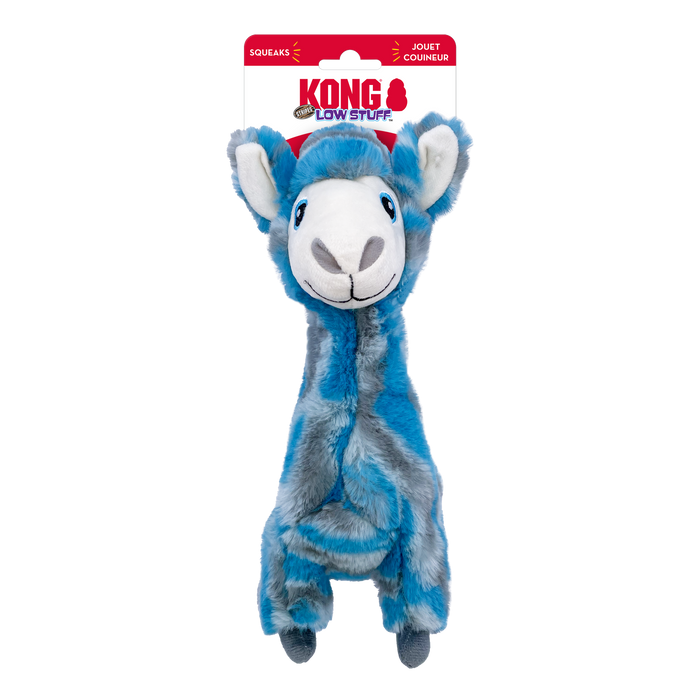 KONG Low Stuff Stripes Llama Dog Toy