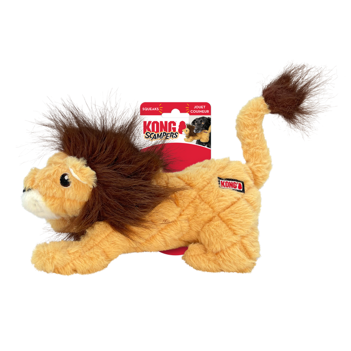 KONG Scampers Lion Dog Toy