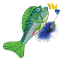Kong Wrangler Angler Fish Cat Toy