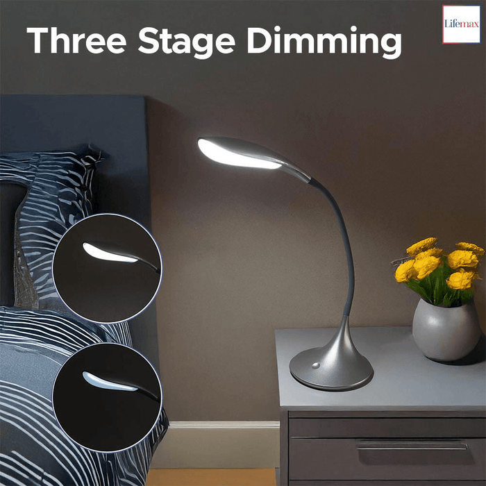 Lifemax High Vision LED Desk Light - Silver