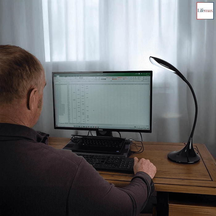 Lifemax High Vision LED Desk Light - Silver