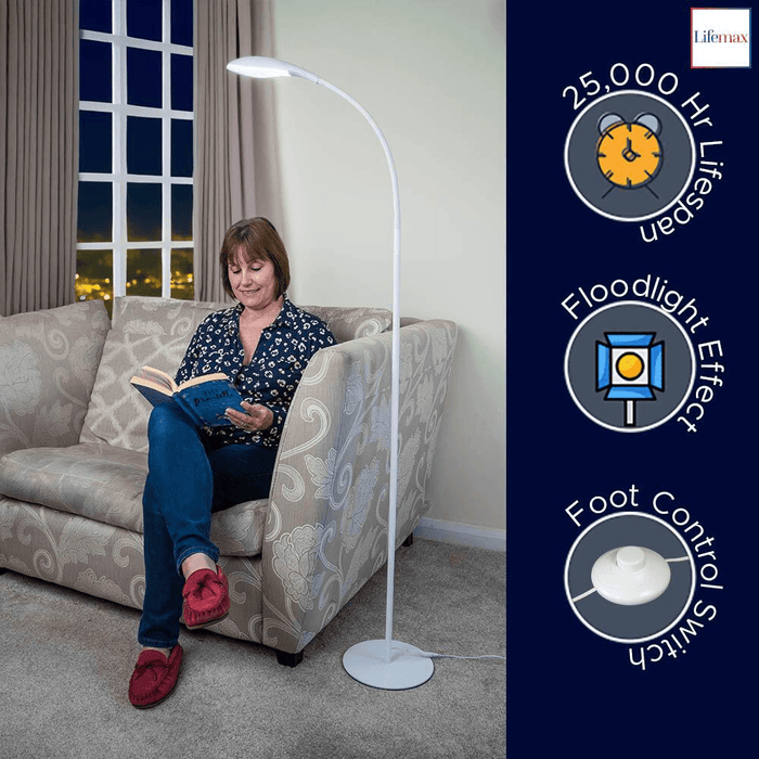 Lifemax High Vision LED Floor Light - White