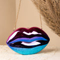 Lips Purple Clutch Bag – Quirky & Fun – Elegant Jewelry for Pageants and Events