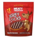 Meaty Treats Beef & Pepperoni Flavor Jerky Sticks for Dogs Soft Dog Treats