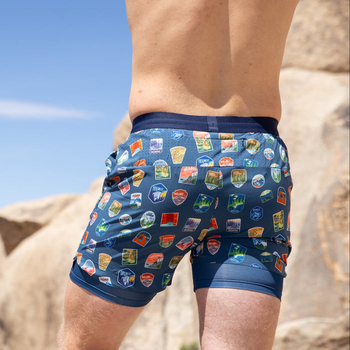Mens Avigate 5" Fusion Short - National Parks
