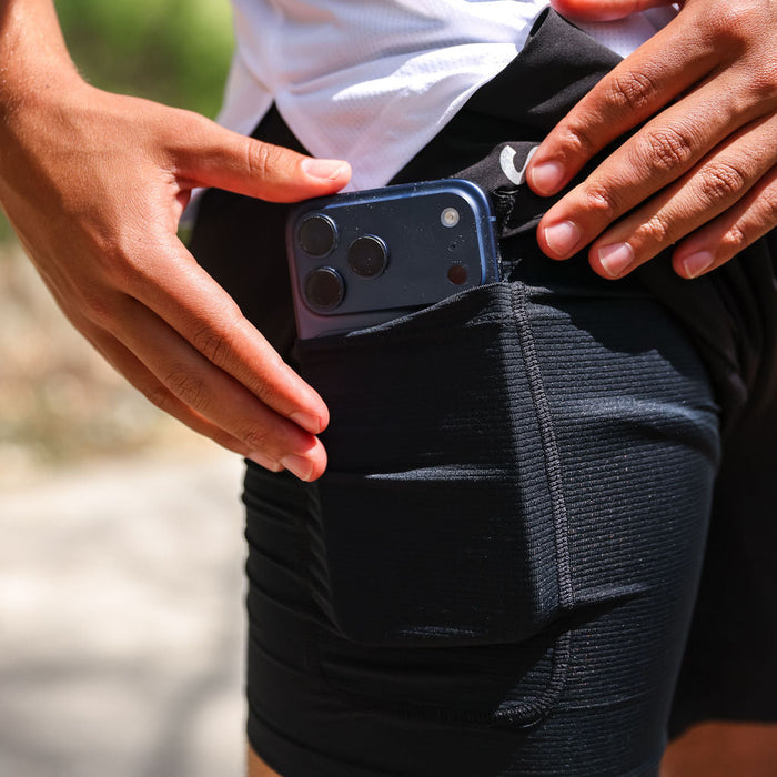 Mens Avigate 5" Fusion Short - Stealth Black