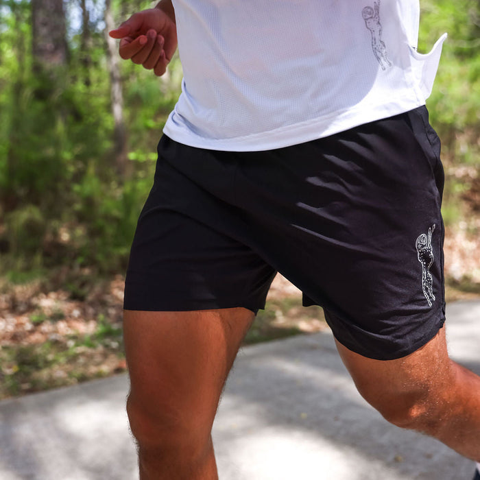 Mens Avigate 5" Fusion Short - Stealth Black