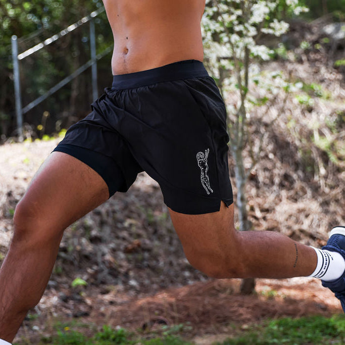 Mens Avigate 5" Fusion Short - Stealth Black