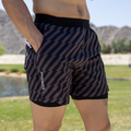 Mens Avigate 5" Fusion Short, Velocity Blitz Black - front view