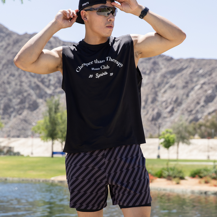Mens Avigate 5" Fusion Short, Velocity Blitz Black - side view