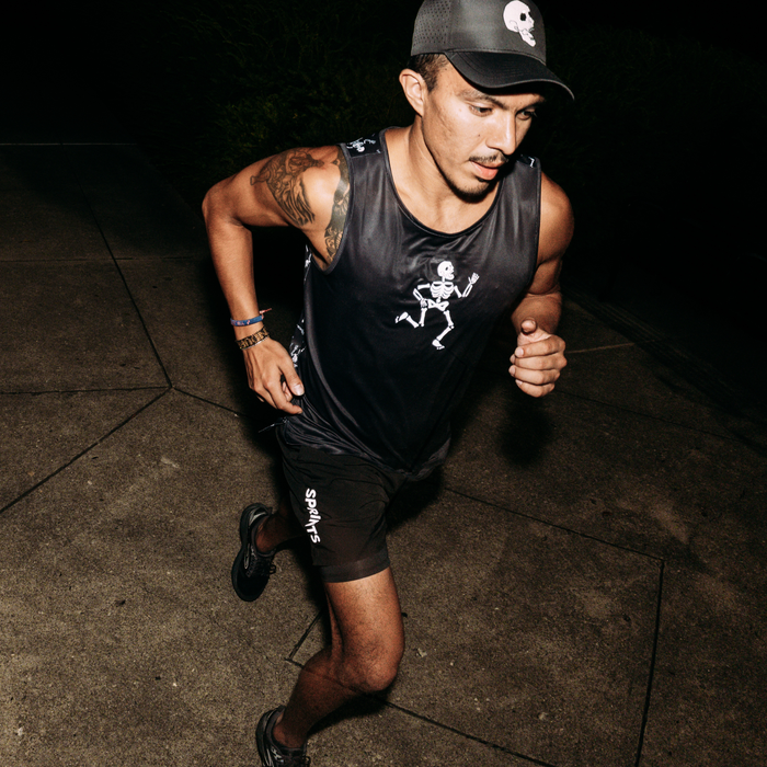 Mens Core Zero Running Tank - Skeleton Crew