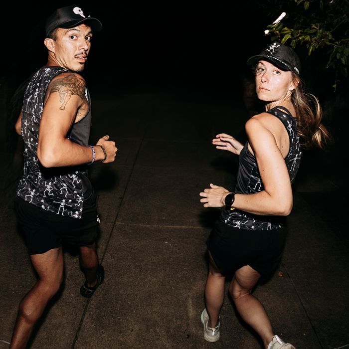 Mens Core Zero Running Tank - Skeleton Crew