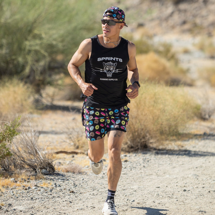 Mens Core Zero Running Tank - Vault Jag Black