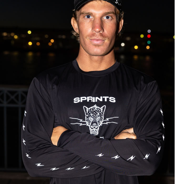 Mens Core Zero Tech Long Sleeve - Vault Jag Black Flash Reflective