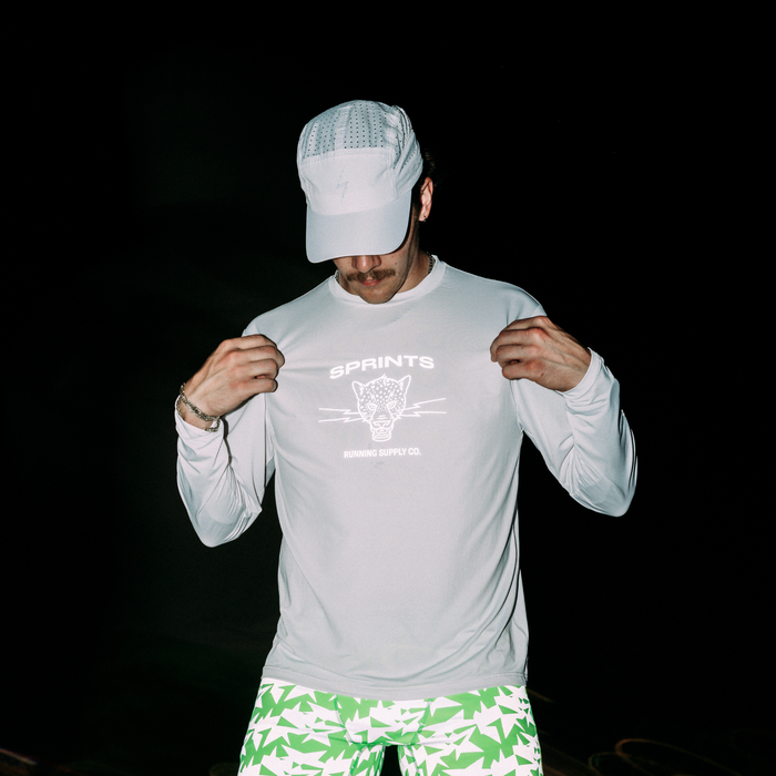 Mens Core Zero Tech Long Sleeve  - Vault Jag White Flash Reflective