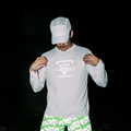 Mens Core Zero Tech Long Sleeve  - Vault Jag White Flash Reflective