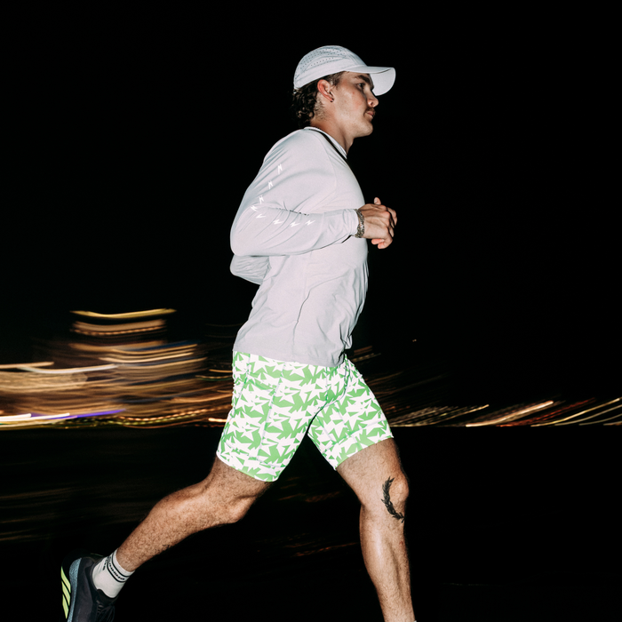 Mens Core Zero Tech Long Sleeve  - Vault Jag White Flash Reflective