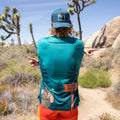 Man wearing the Core Zero Tech Tee in Sasquatch print