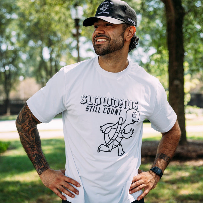 Mens Core Zero Tech Tee - Slow Days White