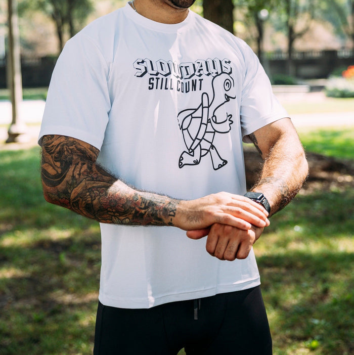 Mens Core Zero Tech Tee - Slow Days White