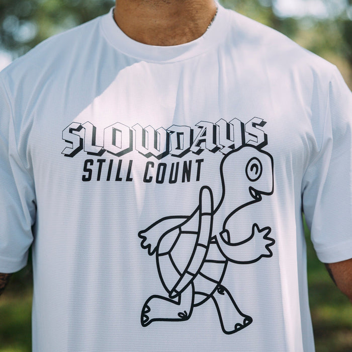 Mens Core Zero Tech Tee - Slow Days White