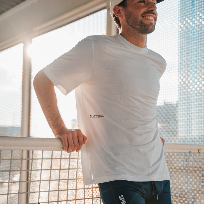 Mens Core Zero Tech Tee - Vault Jag White