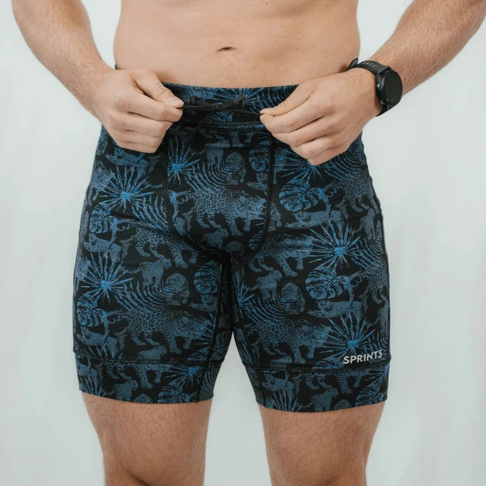 Mens Flexion 8" Half Tights - Acid Jags