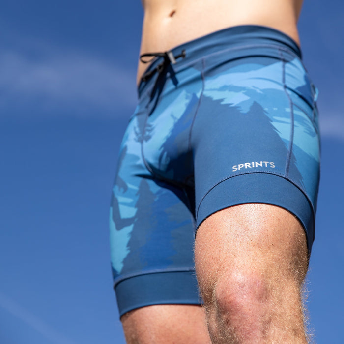 Mens Flexion 8" Half Tights - Sasquatch Habitat