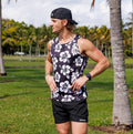 Man wearing the Flex on the Beach Running Tank