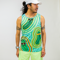 Man wearing the Pickle Power Running Tank