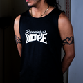 Man wearing the Running is Dope Reflective Running Tank