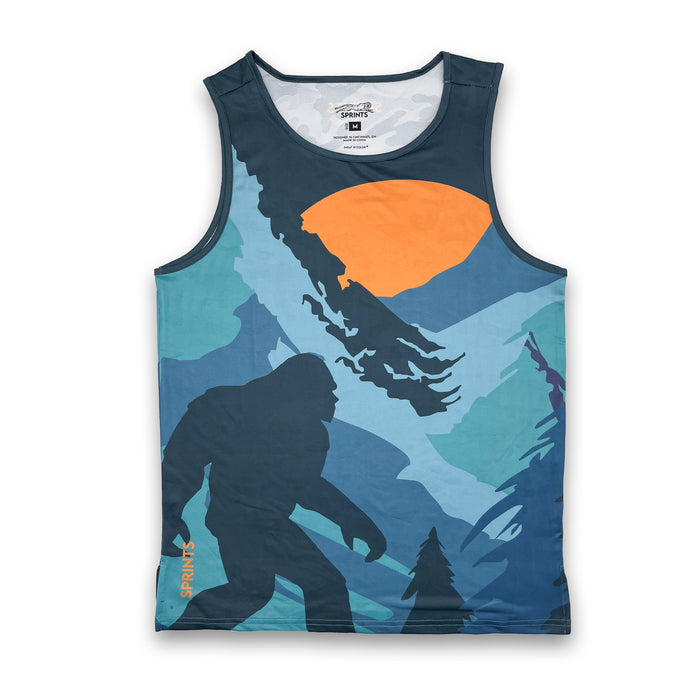 Mens Running Tank - Sasquatch 2.0 - front view