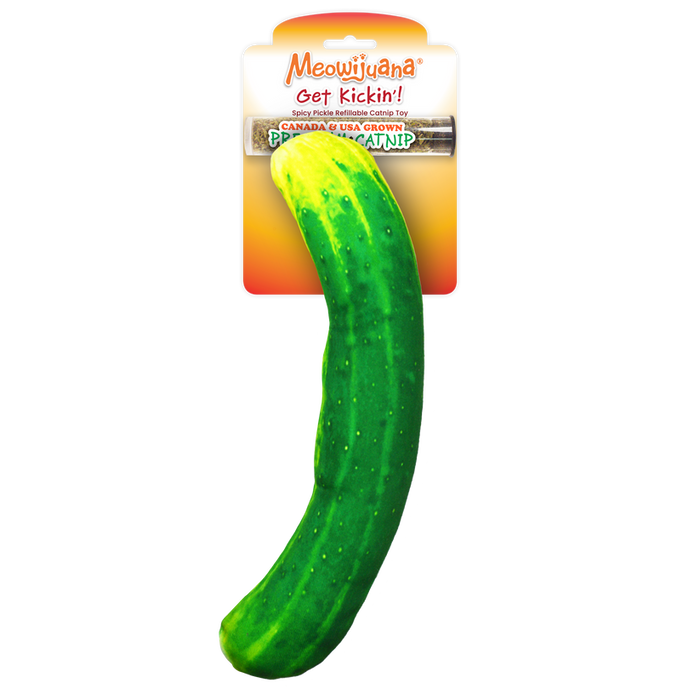 Meowijuana Get Kickin' Refillable Spicy Pickle Kicker Cat Toys
