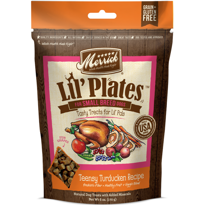 Merrick Lil' Plates Grain Free Teensy Turducken Dog Treats